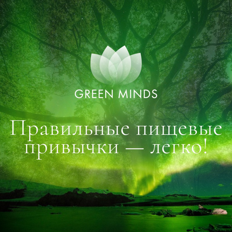 Аудиозапись MP3 для нейромедитации GREEN MINDS - «Правильные пищевые привычки — легко!»