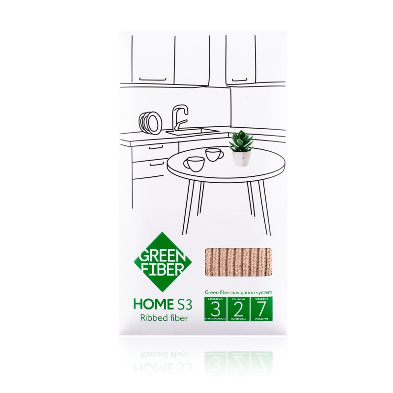 Файбер для деликатной уборки HOME S3, бежевый