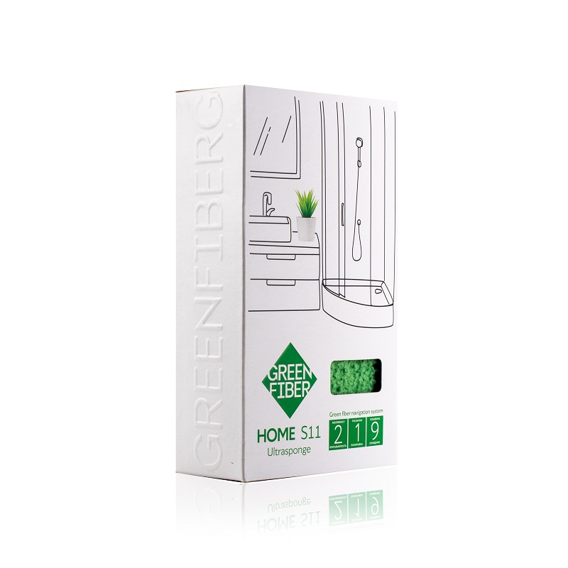 Спонж для сложных загрязнений Green Fiber HOME S11