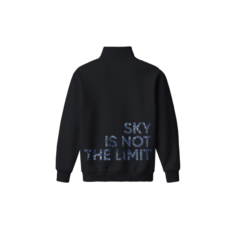 Толстовка оверсайз от Greenway Global «Sky is not the limit», цвет черный