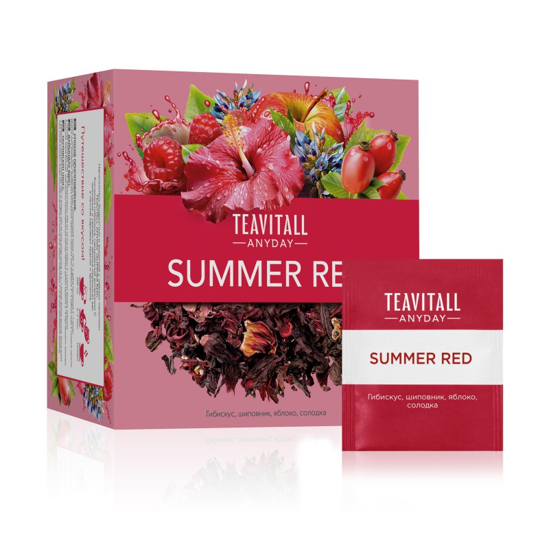 Напиток чайный с витамином С «Summer Red», 38 фильтр-пакетов