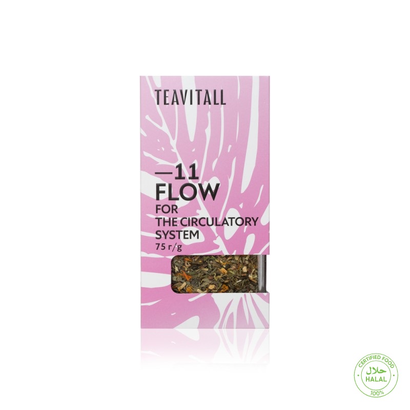 Напиток чайный для профилактики сосудистых заболеваний TeaVitall Flow 11, 75 г