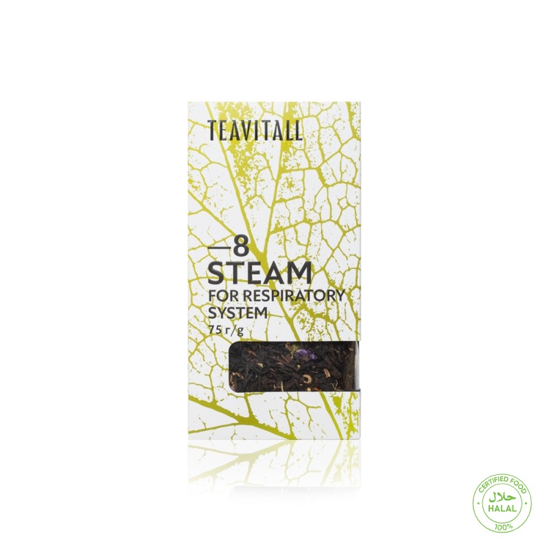 Напиток чайный для восстановления дыхательной системы TeaVitall Steam 8, 75 г