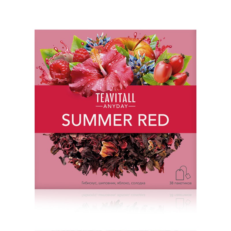 Напиток чайный с витамином С «Summer Red», 38 фильтр-пакетов