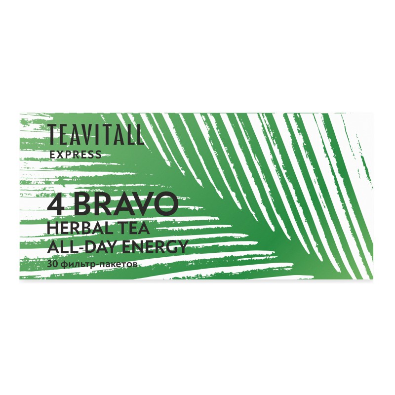 Напиток чайный против усталост Express Bravo 4, 30 фильтр-пакетов