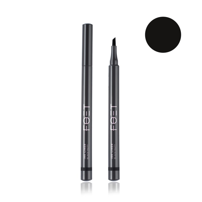 Подводка-фломастер для век Foet Ink liner «Черный матовый», 1,2 мл