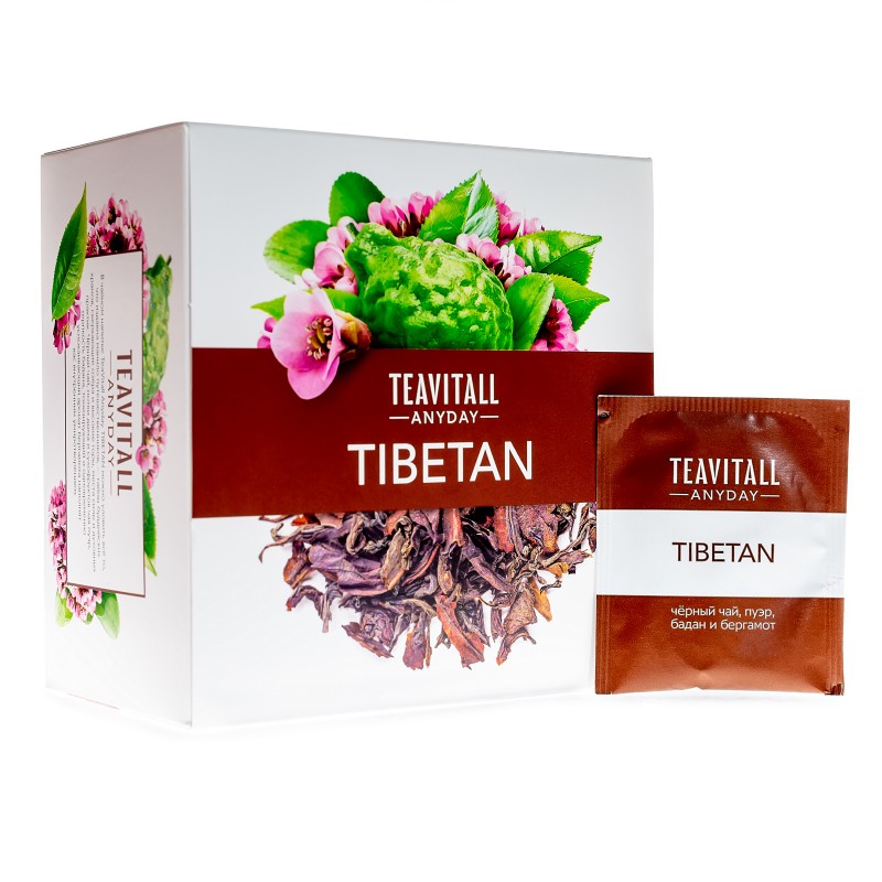Напиток чайный с баданом и бергамотом «Tibetan», 38 фильтр-пакетов