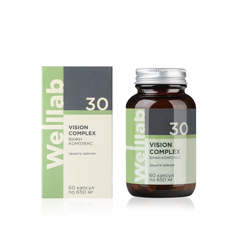 БАД Welllab для поддержания зрения, 60 капсул