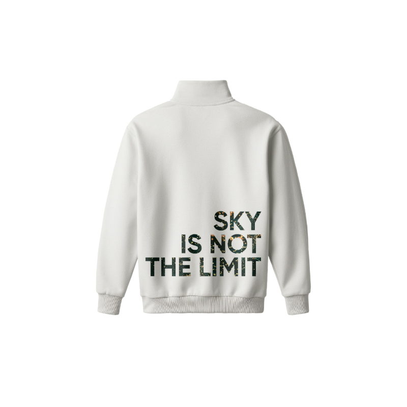 Толстовка оверсайз от Greenway Global «Sky is not the limit», цвет молочный