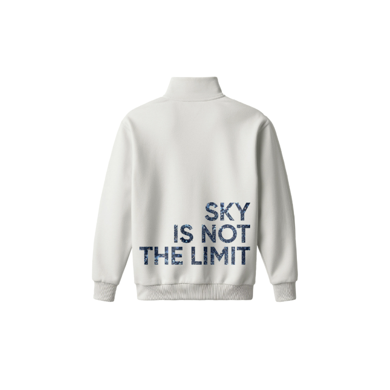 Толстовка оверсайз от Greenway Global «Sky is not the limit», цвет молочный