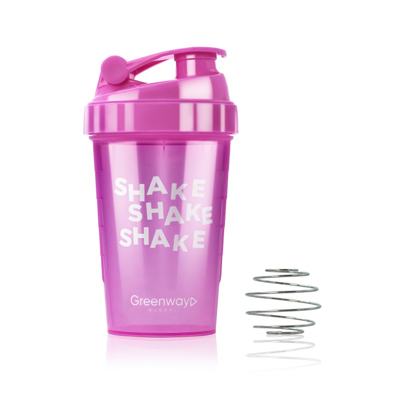Шейкер для напитков SHAKE, розовый, 500 мл