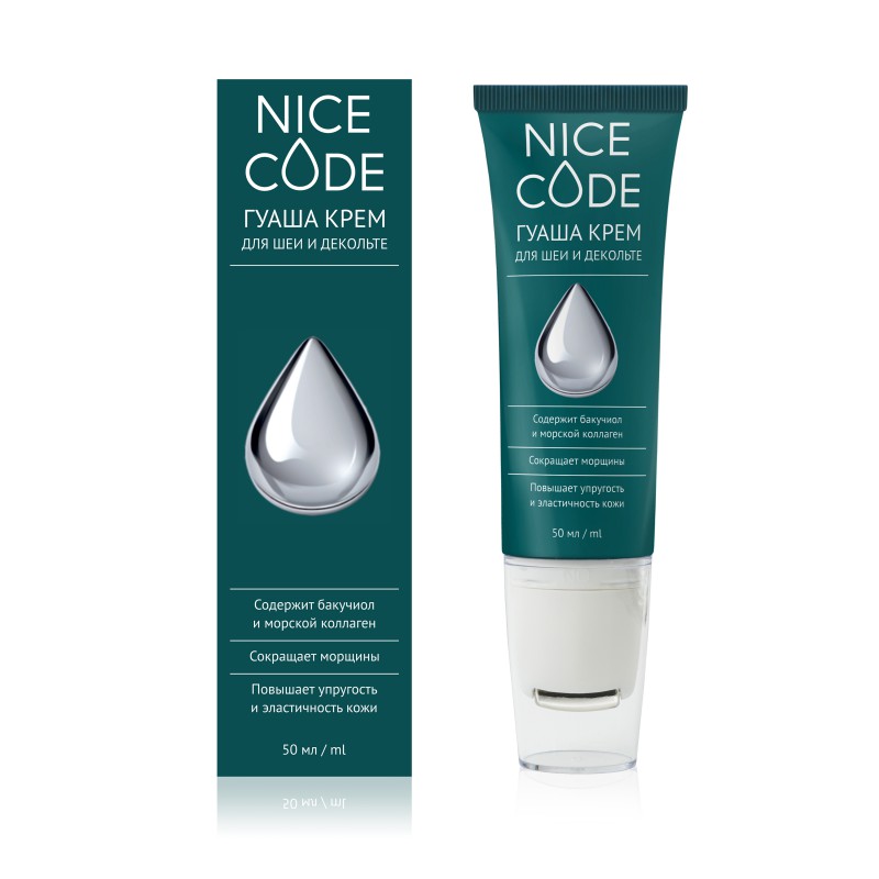 Крем гуаша для зоны декольте и шеи Nice Code, 50 мл