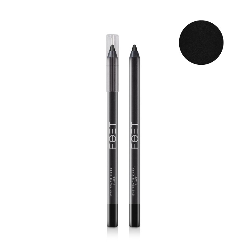 Водостойкий карандаш-кайал для век Foet Eye Pencil Kajal «Черный», 1,2 г