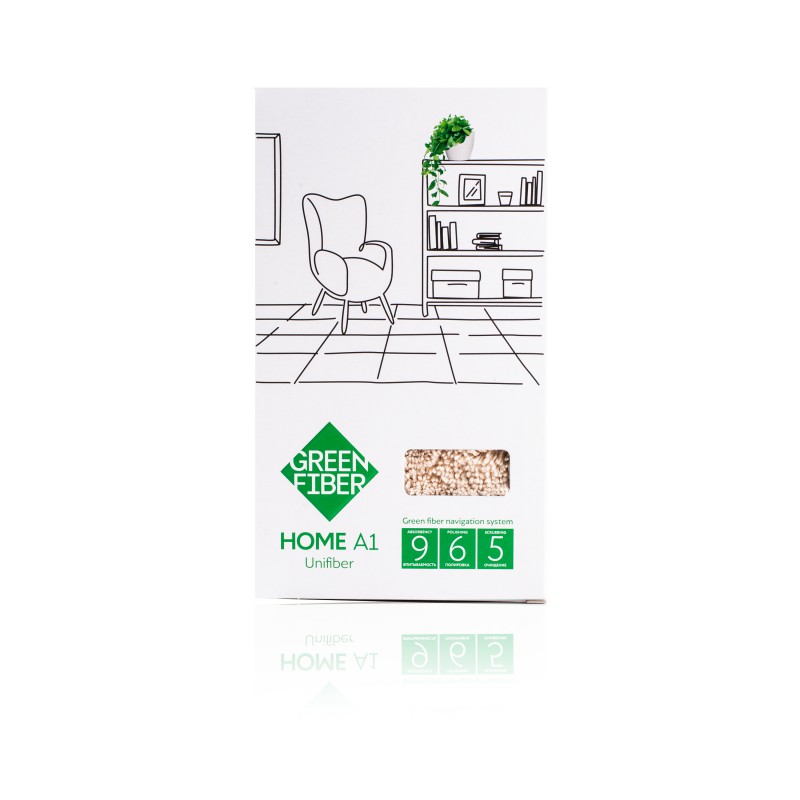 Универсальный файбер для уборки Green Fiber HOME A1, бежевый