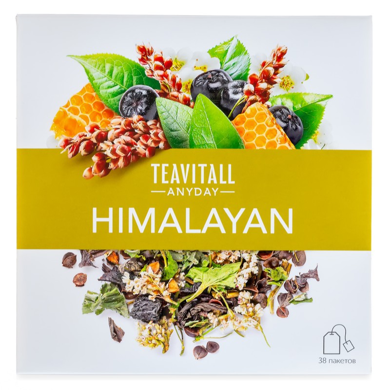 Напиток чайный с гречихой и аронией «Himalayan», 38 фильтр-пакетов