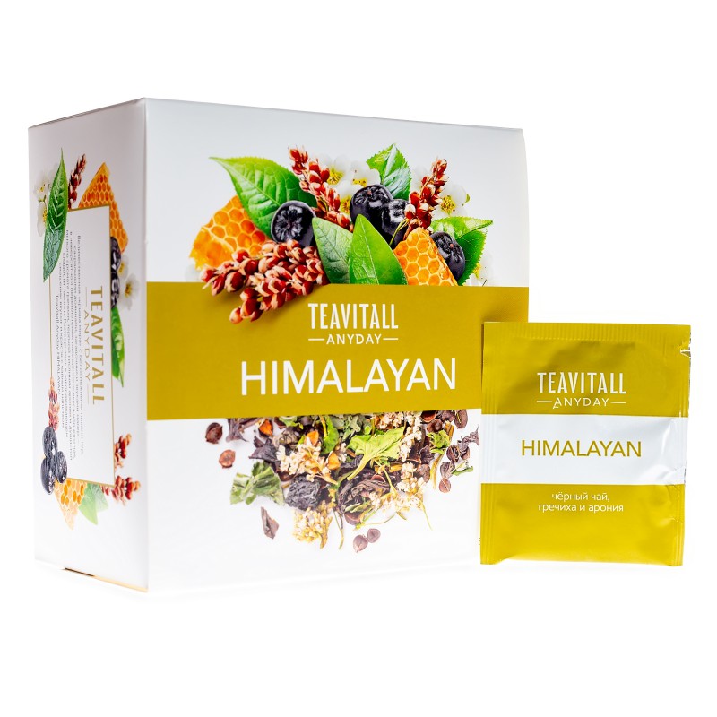 Напиток чайный с гречихой и аронией «Himalayan», 38 фильтр-пакетов