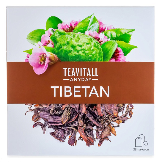 Напиток чайный с баданом и бергамотом «Tibetan», 38 фильтр-пакетов