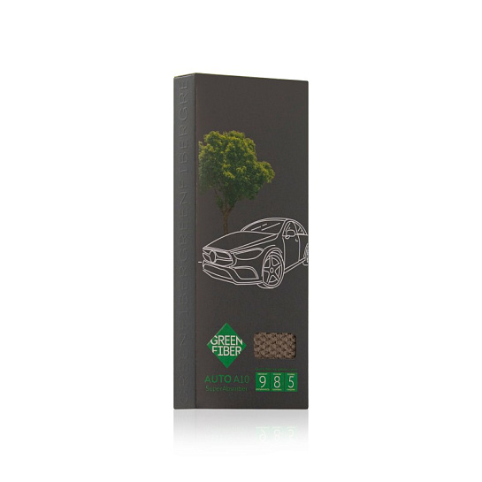 Файбер двухсторонний для максимального впитывания влаги — Green Fiber AUTO A10, серый