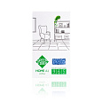 Универсальный файбер для уборки Green Fiber HOME A1, голубой