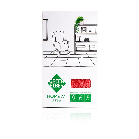 Универсальный файбер для уборки Green Fiber HOME A1, коралловый