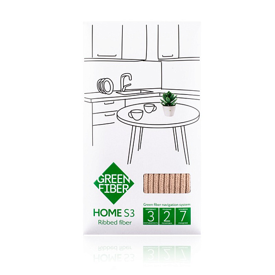 Файбер для деликатной уборки HOME S3, бежевый