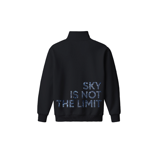 Толстовка оверсайз от Greenway Global «Sky is not the limit», цвет черный