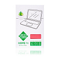 Салфетка из микроволокна Green Fiber для очистки экранов, серый/коралловый