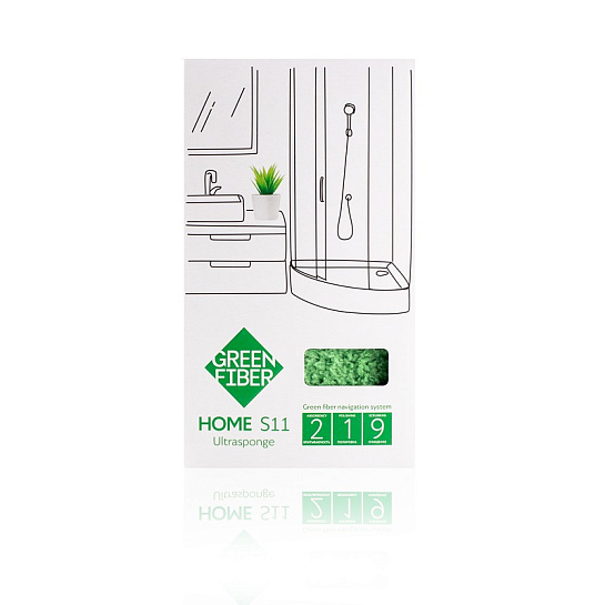 Спонж для сложных загрязнений Green Fiber HOME S11