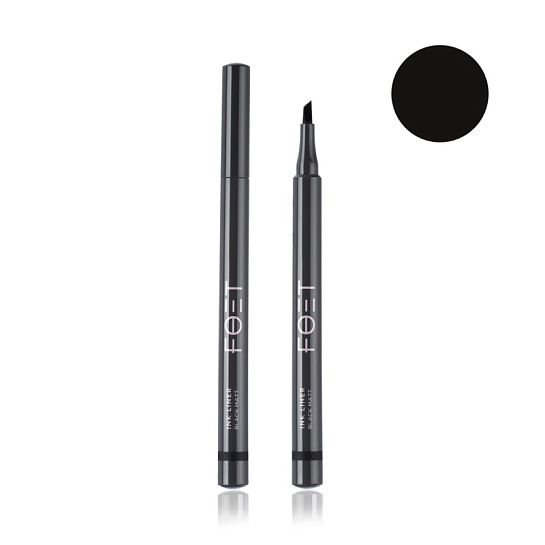 Подводка-фломастер для век Foet Ink liner «Черный матовый», 1,2 мл