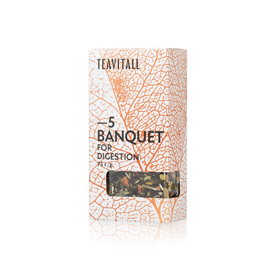 Напиток чайный для правильной работы пищеварительной системы TeaVitall Banquet 5, 75 г