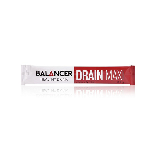 Напиток DRAIN MAXI со вкусом «Вишня–мята» для очищения организма, 10 шт.
