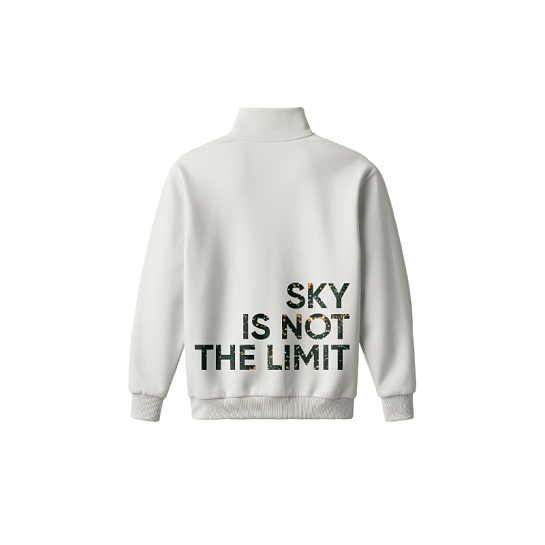 Толстовка оверсайз от Greenway Global «Sky is not the limit», цвет молочный