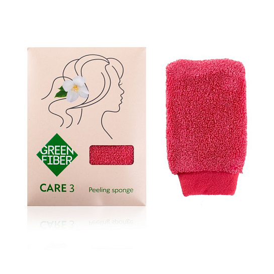 Спонж Green Fiber CARE 3 для пилинга