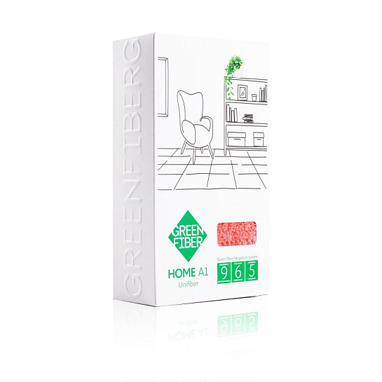 Универсальный файбер для уборки Green Fiber HOME A1, коралловый