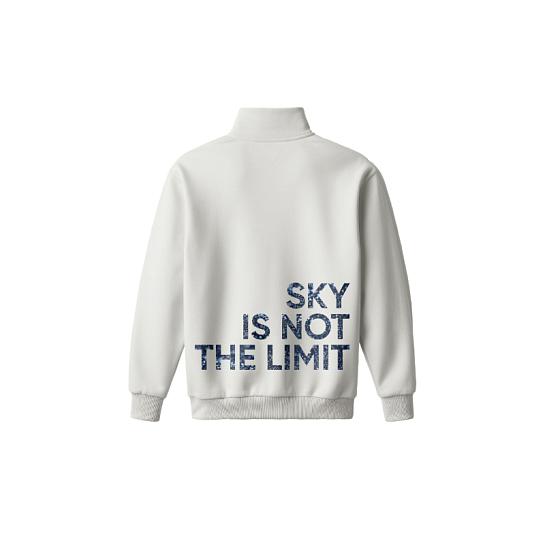 Толстовка оверсайз от Greenway Global «Sky is not the limit», цвет молочный