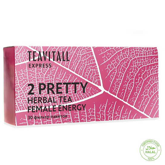 Напиток чайный для поддержания женского здоровья Express Pretty 2, 30 фильтр-пакетов
