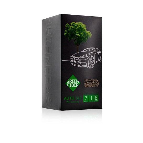 Файбер для влажной уборки авто — автополотенце Green Fiber AUTO S16, серое